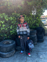 BLACK ARILLIST SOUL ZIP UP HOODIE