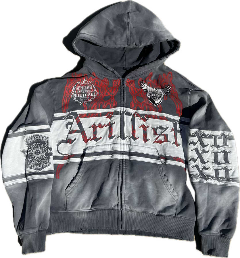 ARILLIST SOUL ZIP UP HOODIE