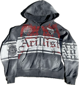ARILLIST SOUL ZIP UP HOODIE